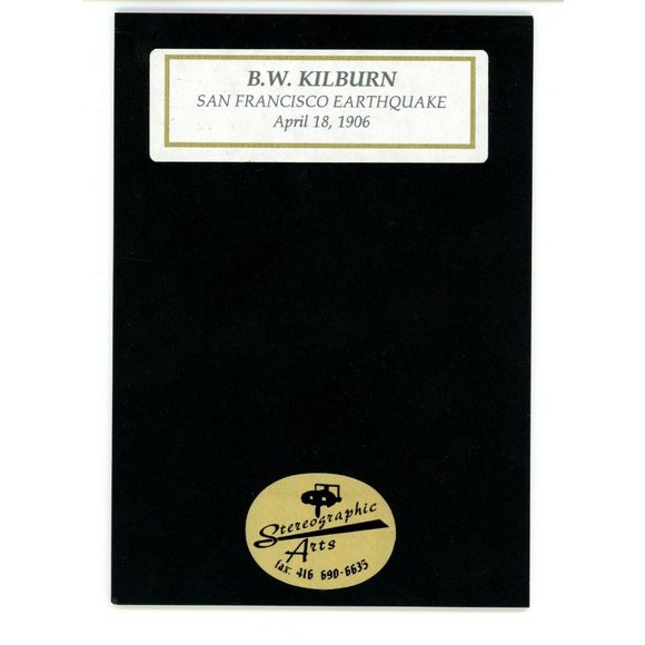 San Francisco Earthquake Circa 1906 3-d Photo Reprint Stereographic Arts 5x7 - Picture 2 of 2